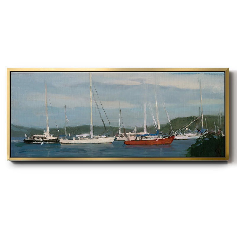 Waiting  to Sail- Framed Canvas, 20" H x 50" W