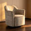 Fauteuil demi-tonneau en chenille-131092363