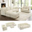 Canapé-lit modulaire rembourré modulaire avec repose-pieds 110,2 po Sarang-1001896964