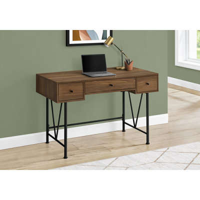 Writing Desk, Home Office Computer Desk With Storage Drawers