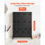 Pegboard Display Stand with 30 Hooks Pegboard Panels Display Black