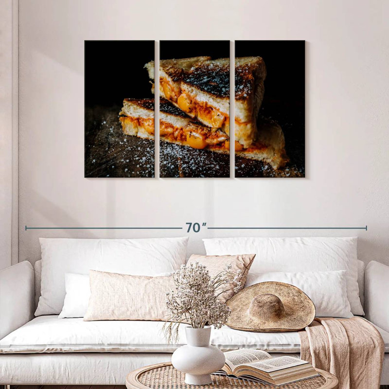 Yarlin Grilled Cheese, 28" H x 45" W