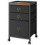 MDF Iron Fabric Under Table Cabinet - Dresser Bedroom Storage, Durable Metal Frame, Compact Design, Multi-Functional Use, Easy Assembly