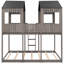 Lit superposé en bois gris antique avec garde-corps-1471108975