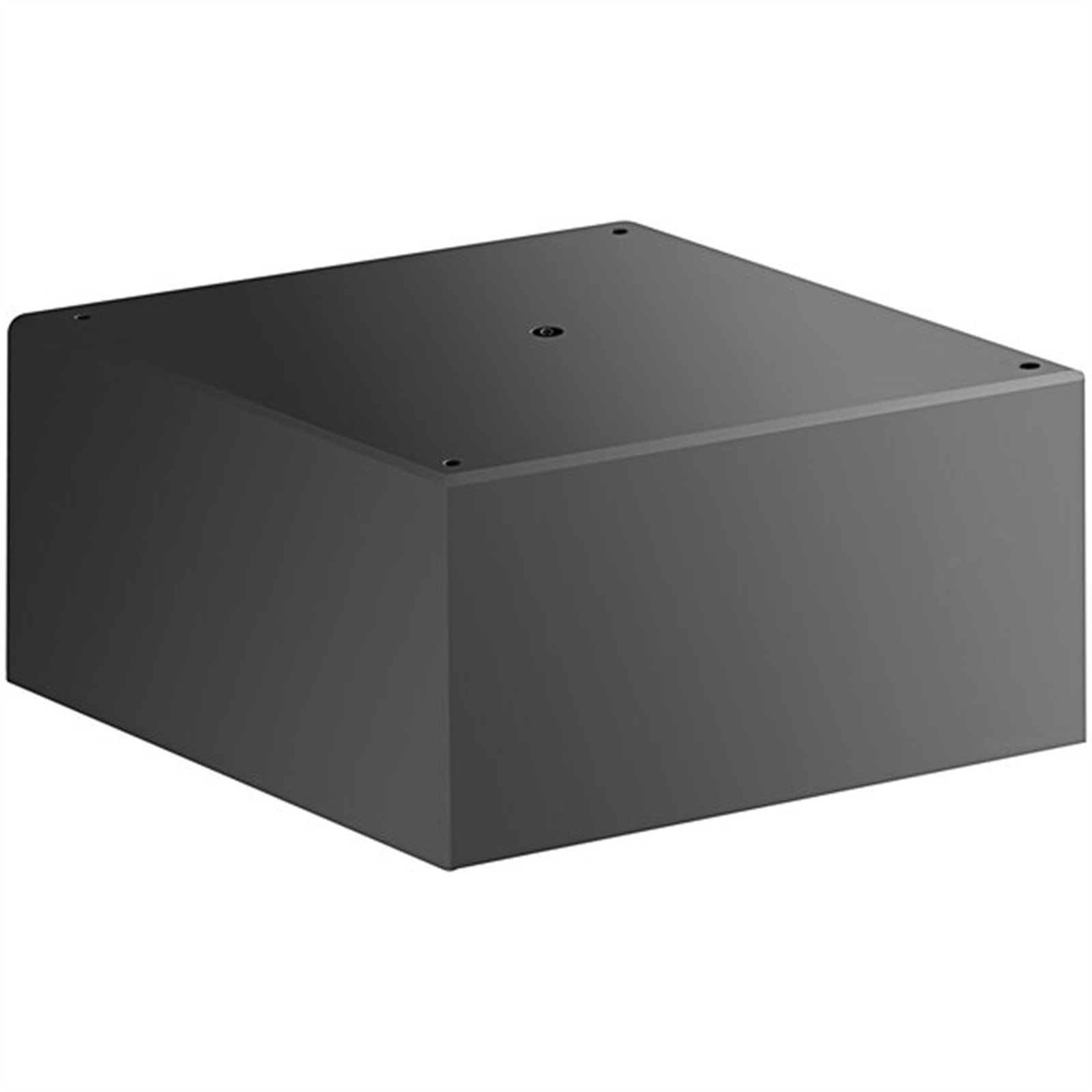 FixtureDisplays MasonWays 12"x 12" x 6" Solid Black Plastic Display ...