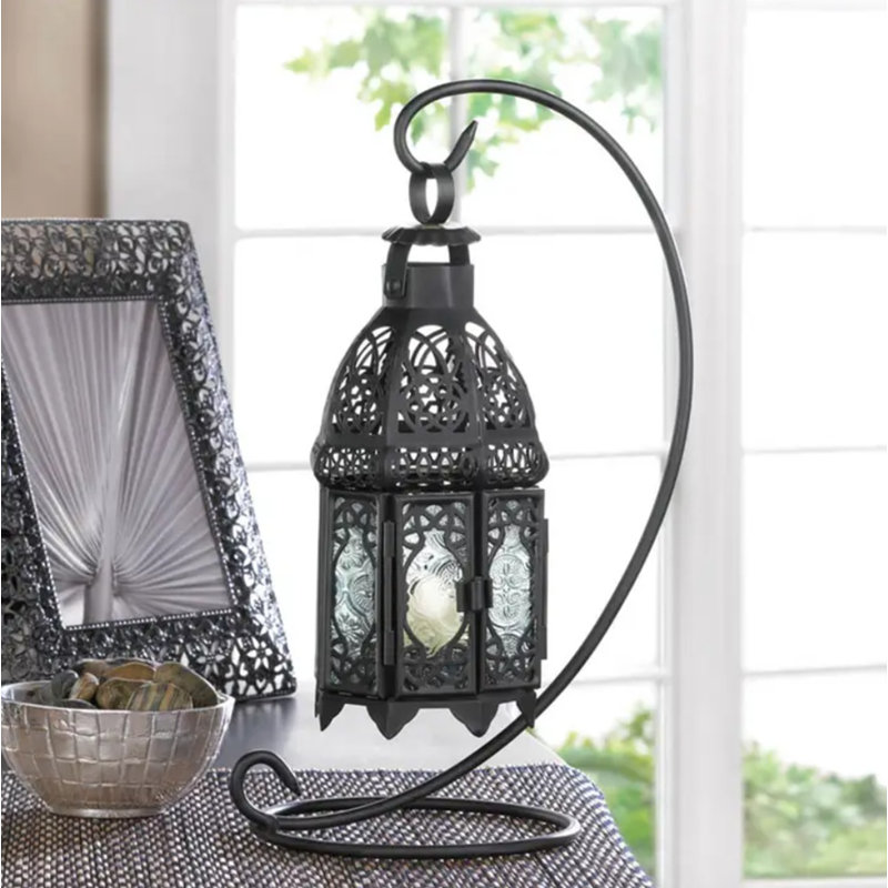 Clear View Moroccan Style Lanter With Stand