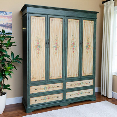 American-style Minimalist Four-door Wardrobe