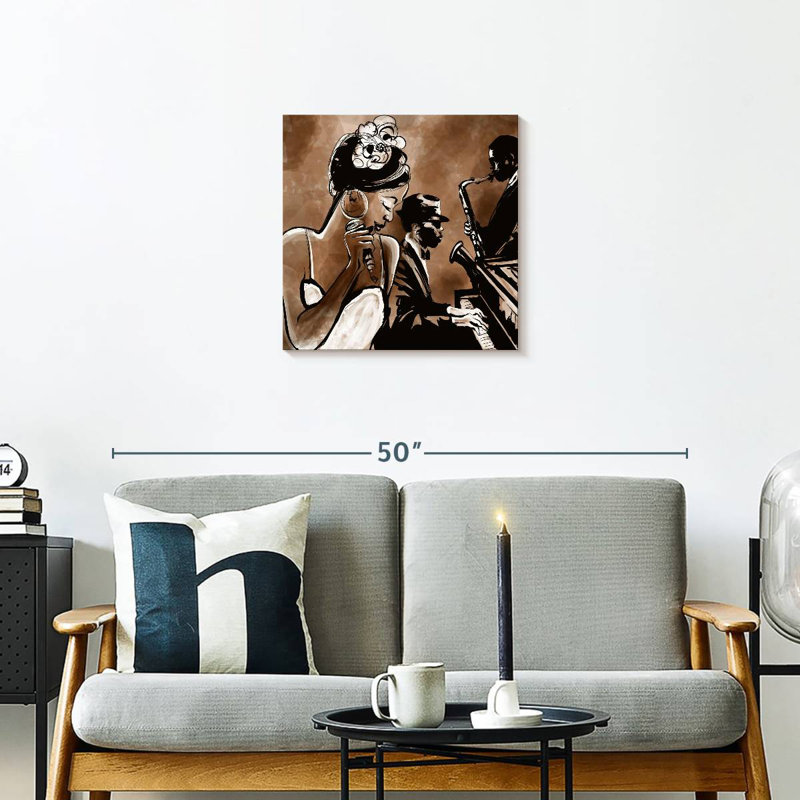Abarca Jazz Band, 20" H x 20" W