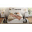 Base de grand lit, tête de lit ergonomique, plateforme, prises, chargeur, métal, tablette de rangement-1323985234