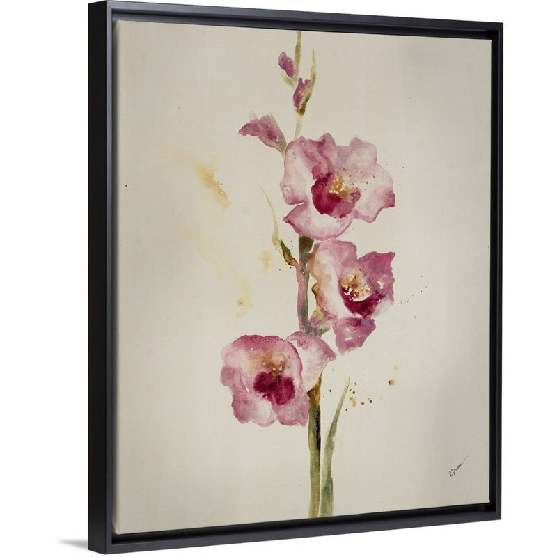 « essential to eden ii », peinture sur toile, H 15,7 po x l 12,7 po x p 1,75 po, Cadre flottant noir