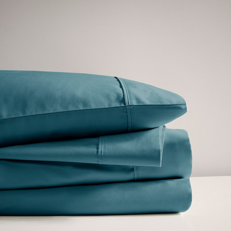 Ensemble de draps 4 pièces, Double, Sarcelle