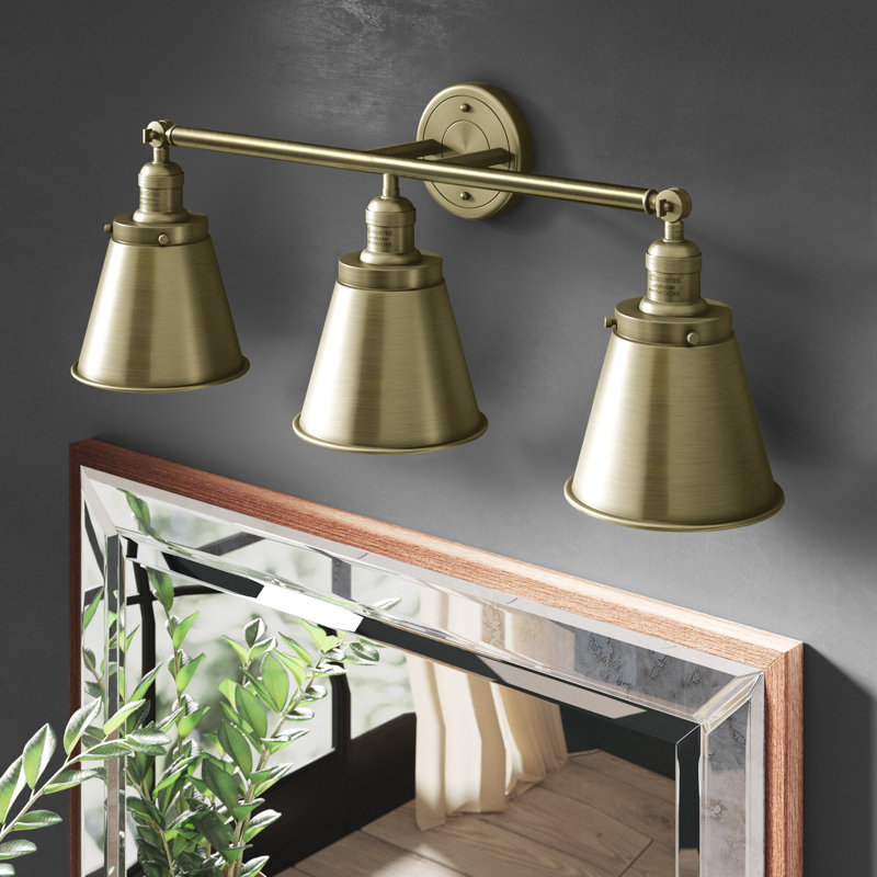 Éclairage pour salle de bain à 3 lumières à intensité variable Donovan, Incandescente, Chrome poli, Chrome poli