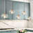 Willeford 5 - Light 52.4" W Oversized Kitchen Island Pendant with Iridescent Glass Accents