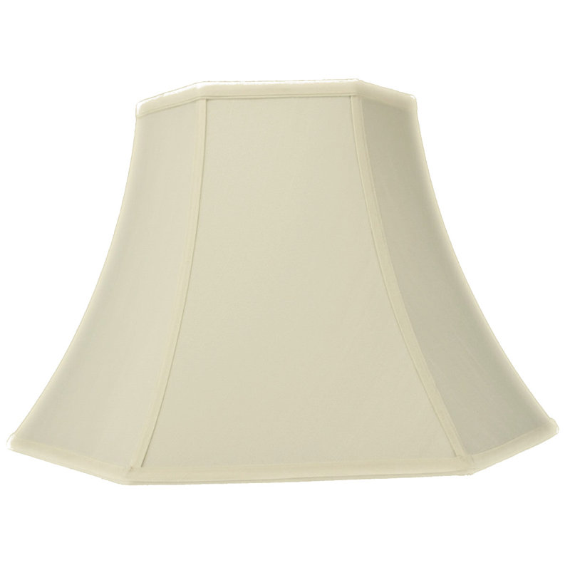 Abat-jour cloche en soie/chantoung 16 po (vis) en coquille d’œuf