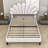 Mireia Upholstered Wooden Platform Bed with Headboard-2107350476-2107350478