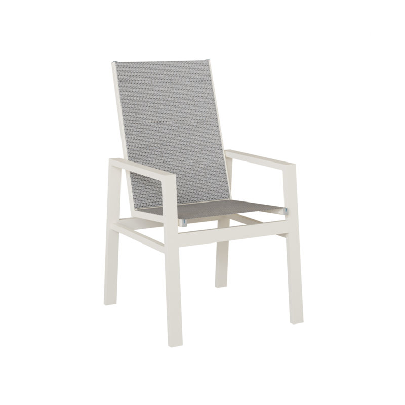 Chaise berçante à dossier haut Berlin Gardens Vida, Corbeau Jazzy, Blanc mat