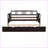 Twin Size Solid Pine Wood Daybed with Trundle Espresso for Small Spaces &amp; Guest Rooms-309062047-309062017