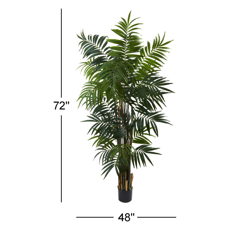 Thisbe 72'' Faux Palm Tree in Pot