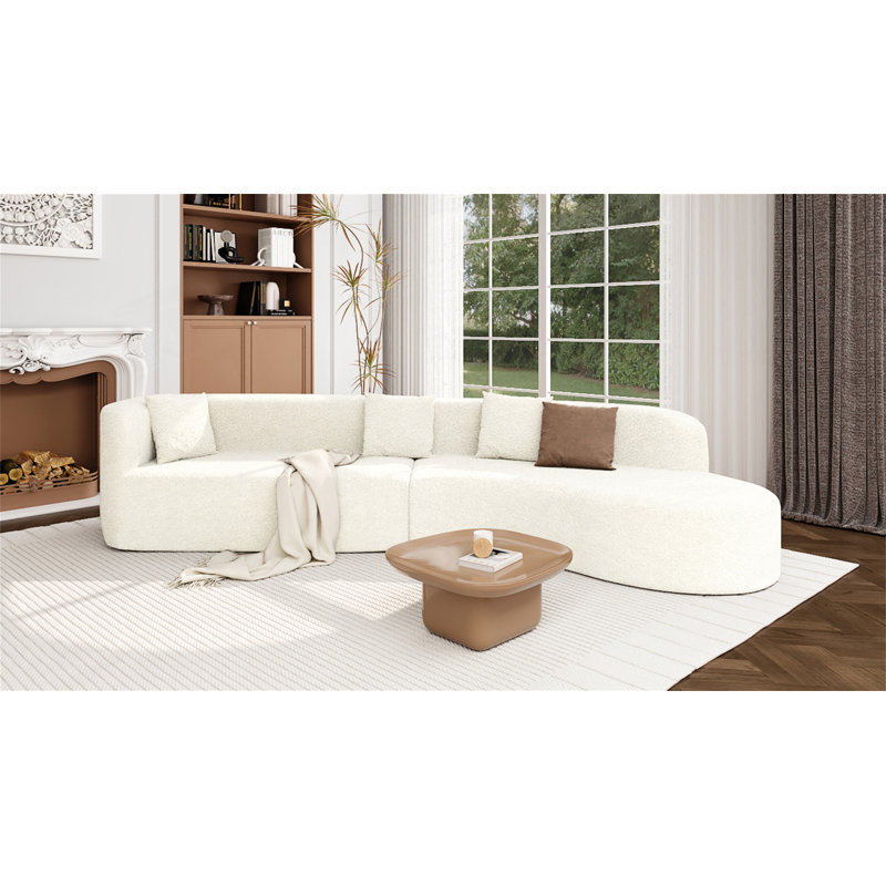 Canapé modulaire Boneless, Chenille beige