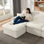 Canapé modulaire en nuage 142 po avec méridienne confortable, siège modulaire en forme de U avec siège profond, sans assemblage requis pour le salon