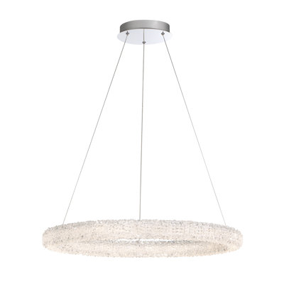 Lustre à 1 lumière unique / remarquable à DEL Sassi