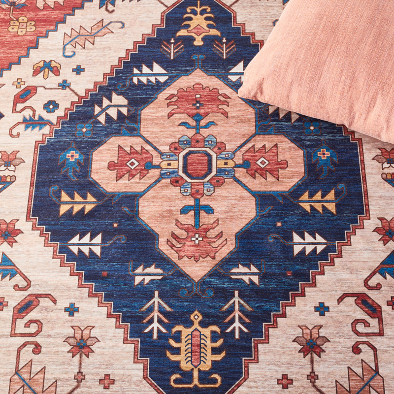 Pashen Performance Machine Washable Oriental Rug, Rectangle 2'6" x 4'