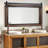 Farmhouse Barn Door Style Natural Wood Bathroom Vanity Wall Mirror-1769663147