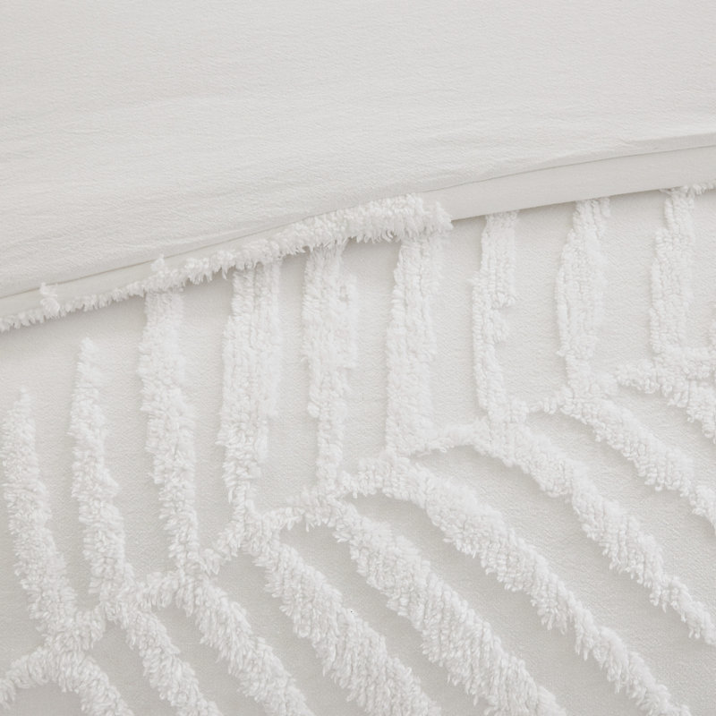 Housse de couette en chenille de coton très grand / très grand - style bord de mer tropical 100% style bord de mer