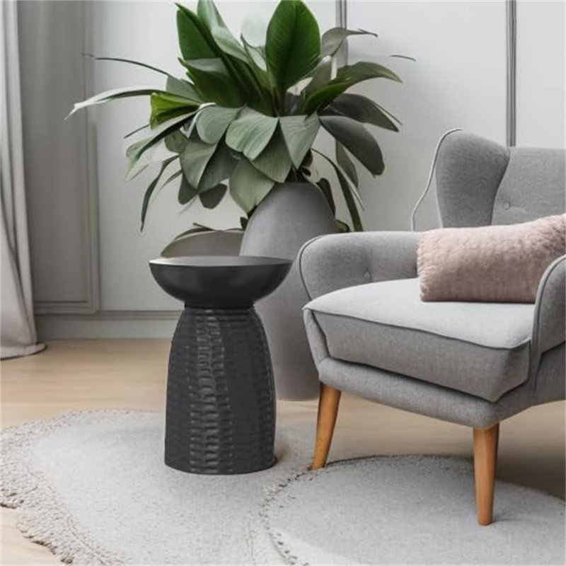 Black Circular Decorative Table