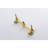 Brushed Gold Bathroom Faucet - Wall Mounted Style Corrosion Properties-124241998