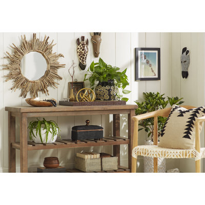 Tribal-Style Zebra Mask Wall Sculpture