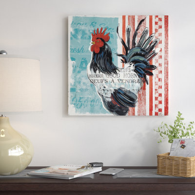 «Morning News II» par Janelle Penner, reproduction sur toile tendue sur toile tendue sur châssis
