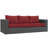 Modway Stopover 3 Piece Outdoor Patio Sunbrella Sectional Set-778646490