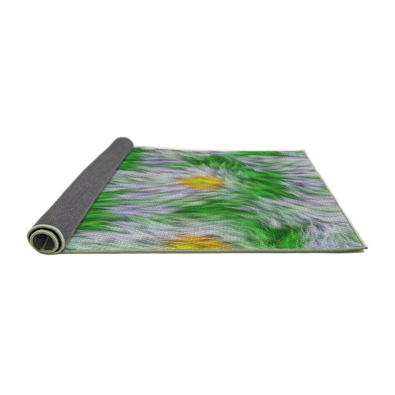 Wool Floral Indoor Rug, Round 6'
