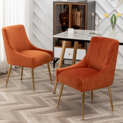 Beuthel 50 cm H Tufted Upholstered Velvet Dining Chair