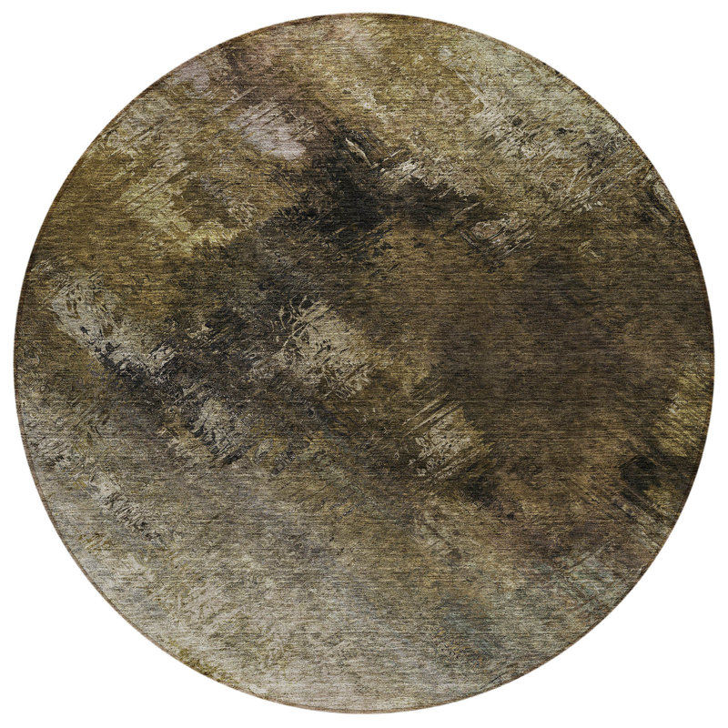 Tapis beige rond 8 po