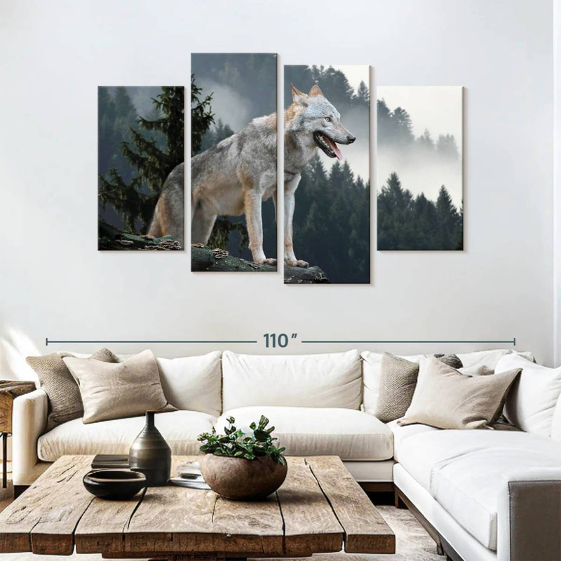 Timber Wolf, 54" H x 84" W