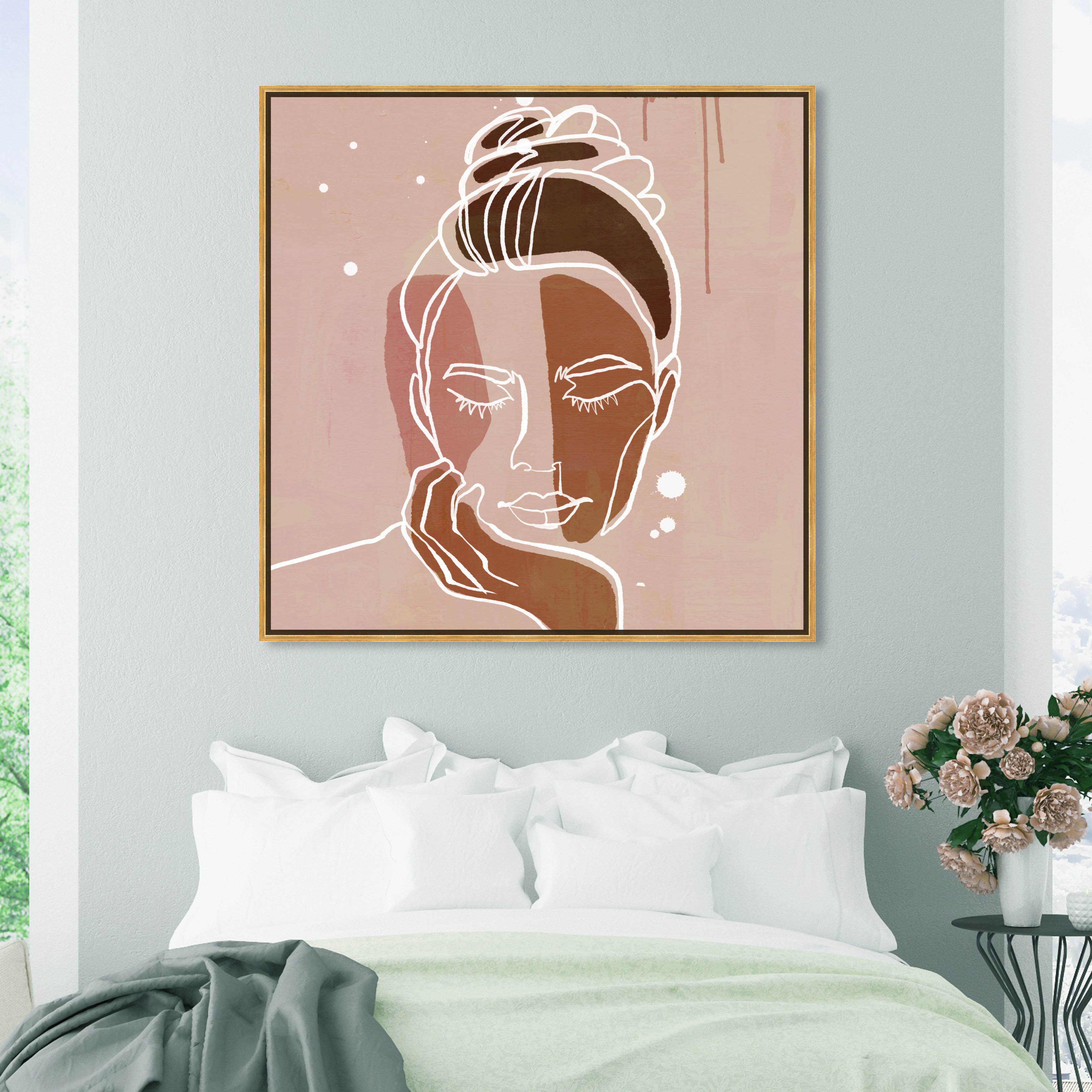 woman face roblox | Art Print