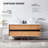 Sintra 55'' Natural Wood Veener Plywood Bathroom Vanity with Engineered Quartz Top-560702808