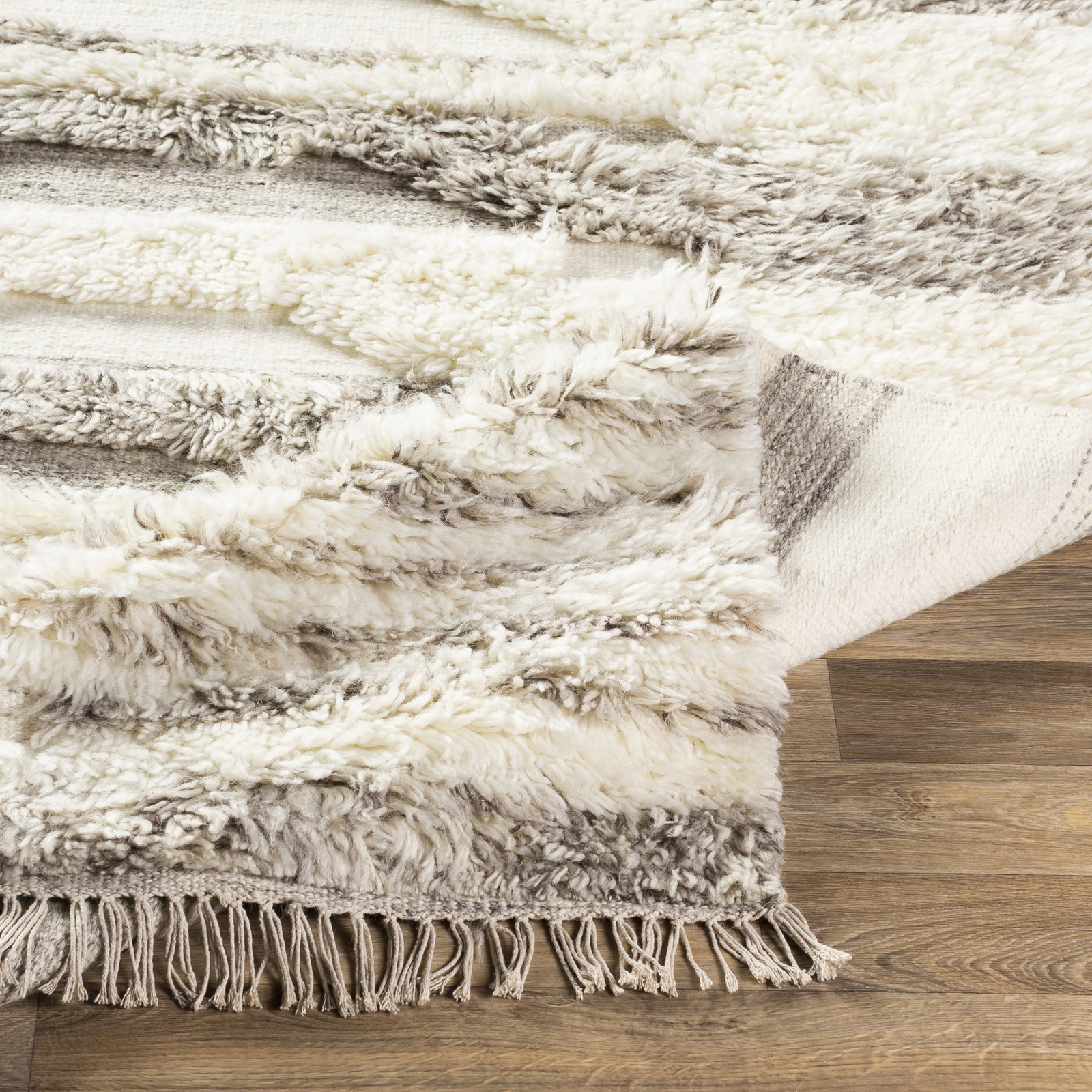 Rafe Handmade Wool Rug, Rectangle 3'6" x 5'6"