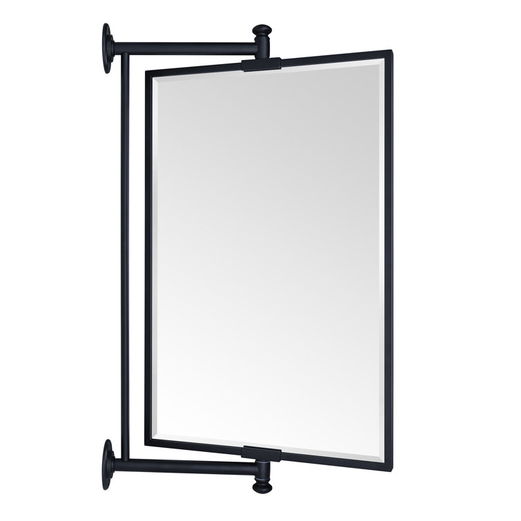 Corrente Pivot-N-View Squared Cornered Rectangle Mirror for Window Bathroom Vanity