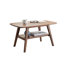 Table basse en chêne massif 39,4 "avec tablette-1951435386-1978336785