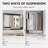 Ebern Designs Rectangular Wall Mirror with Tempered Glass-2091588034-2091588033