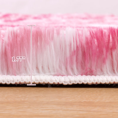 Non-Slip Cute Fluffy Shag Area Rug