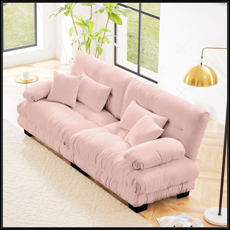 Cloud Couch 2 Seater Sofa, Pink