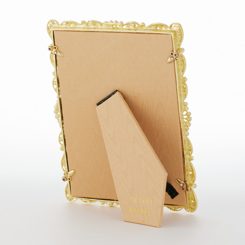 Audrey Metal Picture Frame, 5" x 7", Gold