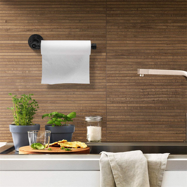 Iron Wall / Under Cabinet Mounted Paper Towel Holder