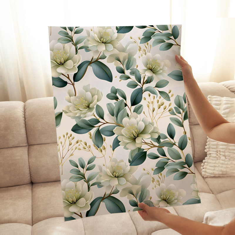 «Botanical Floral Dreams Flowers», reproduction d'art moderne sans cadre, H 36 po x l 24 po
