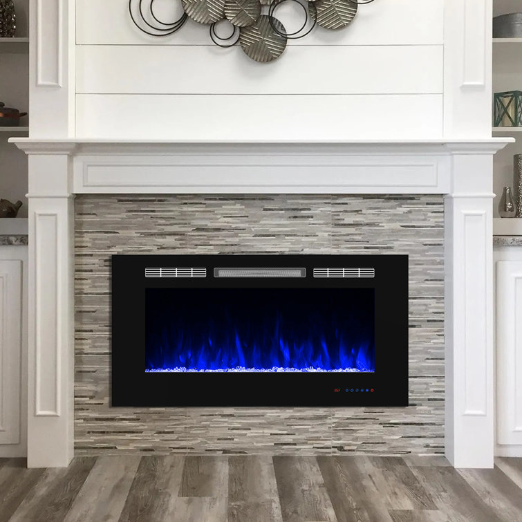 Hokku Designs Sondrio 42'' W Electric Fireplace Insert | Wayfair