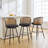 Cane Back Swivel Upholstered  Stool-1335810502-1335810503